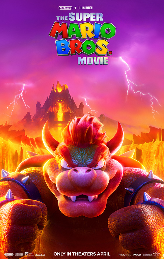 The Super Mario Bros. Movie Filmplakat mit Bowser